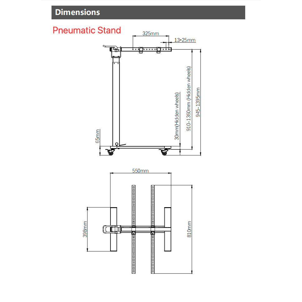 
                  
                    Pneumatic Stand Pro G4 or Max G4 - Rouge Care
                  
                